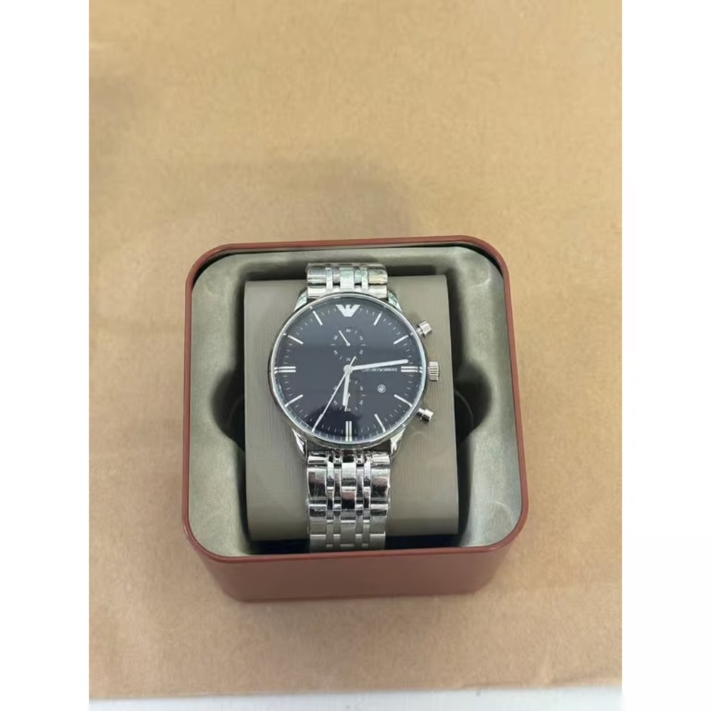 Emporio Armani Silver Tone Bracelet Watch